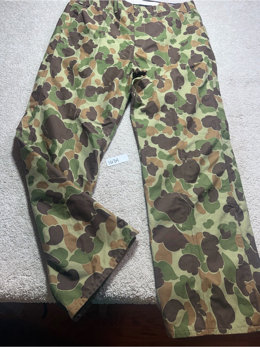 Cabela's Men's Camouflage Hunting Pants Sz 40/32 Windproof insulated vintage